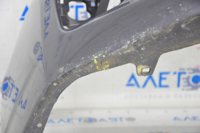 Бампер передний голый Toyota Prius 30 10-12 дорест графит, трещины, прижат, царапины