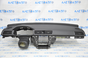 Торпедо передня панель з AIRBAG VW Passat b8 16-19 USA чорна