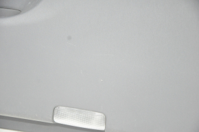 Обшивка двери карточка передняя правая Toyota Prius 30 10-15 тряпка темно-серая с темно-сер вставкой тряпка, царапины