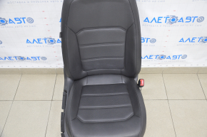 Пасажирське сидіння VW Passat b8 16-19 USA з airbag, механічне, чорна шкіра