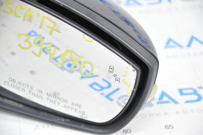 Зеркало боковое правое Ford Escape MK3 17-19 рест 14 пинов поворотник BSM подсветка черное дефект зеркального элемента, поворотник под полировку и царапина