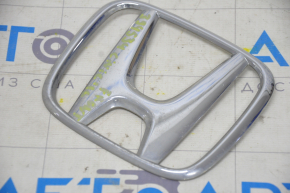 Эмблема решетки радиатора Honda Civic X FC 16-21 хром, песок, слом направляйки