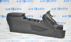Консоль центральна підлокітник та підсклянники Ford Escape MK3 17- шкіра чорна titanium подряпини