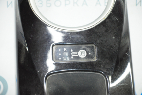 Накладка шифтера КПП Nissan Leaf 13-17 чорний глянець, B MODE