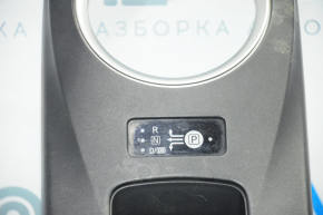 Накладка шифтера КПП Nissan Leaf 13-17 чорний мат, ECO MODE