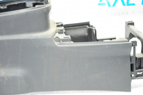 Консоль центральна підлокітник Nissan Leaf 13-17 ганчірка чорна, подряпини, під хімчистку