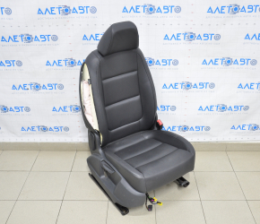 Пасажирське сидіння VW Tiguan 09-17 без airbag, підігрів, шкіра чорна.