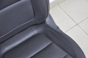 Водительское сидение VW Tiguan 09-17 без airbag, электро+мех, подогрев, кожа черная, надорвана кожа сидушки