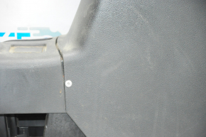 Консоль центральная подлокотник и подстаканники Mitsubishi Outlander 14-21 черн, резина, заклепана, царапины