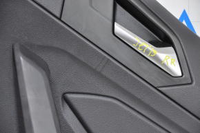 Обшивка двери карточка задняя правая VW Jetta 19- кожа черная царапины