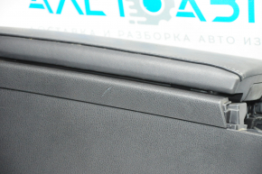 Консоль центральна підлокітник Lexus ES300h ES350 13-18 чорна шкіра, зламаний повітропровід, подряпини