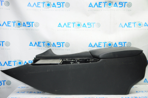 Консоль центральная подлокотник и подстаканники Infiniti QX50 19- кожа, черный, царапины