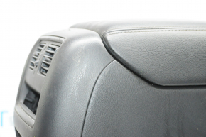 Консоль центральна підлокітник Nissan Pathfinder 13-20 чорна шкіра, подряпини