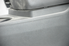Консоль центральная подлокотник и подстаканники Kia Optima 14-15 рест, кожа черн, под воздуховоды заднего ряда, царапины