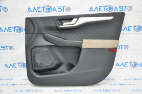 Обшивка двери карточка передняя правая Ford Escape MK4 20-22 черная с бежевым, под чистку