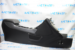 Консоль центральная подлокотник и подстаканники Ford Escape MK3 13-16 черн кожа, царапины, без заглушек