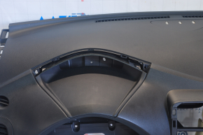 Торпедо передняя панель с AIRBAG Nissan Leaf 11-17 черная, без накладки