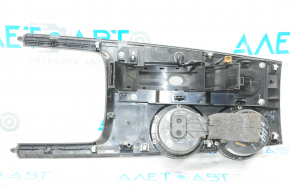 Накладка центральної консолі з підсклянниками Nissan Pathfinder 13-20awd, чорна, подряпини