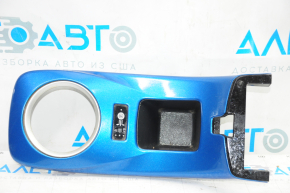 Накладка шифтера КПП Nissan Leaf 13-17 синий глянец, B MODE