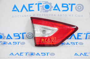 Ліхтар внутрішній кришка багажника лівий Ford Fusion mk5 13-16 тріщини, під полірування