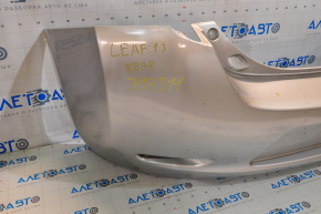 Бампер задній голий Nissan Leaf 13-17 срібло, надірвано креп