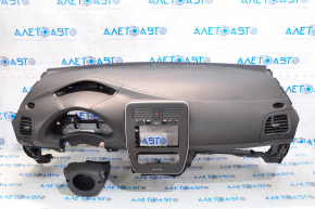 Торпедо передняя панель с AIRBAG Nissan Leaf 11-17 черная