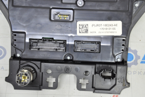 Панель управління монітором та кліматом Ford Mustang mk6 15- під малий монітор, затерті кнопки, дефект накладки
