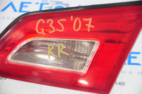 Фонарь крышки багажника правый Infiniti G25 G35 G37 4d 06-14 отсутствует фрагмент уплотнителя, под полировку