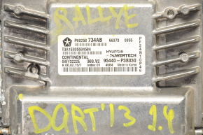 Блок ECU комп'ютер двигуна з ключем Dodge Dart 13-16 2.4 з TCM 68258734AB, з IGNITION MODULE 56046803AK, розкривався TCM