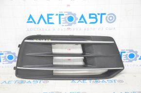 Решетка переднего бампера правая Audi Q5 80A 18-20 с хромом