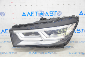 Фара передняя левая в сборе Audi Q5 80A 18-20 LED, песок