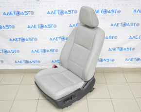 Водительское сидение Lexus ES300h ES350 13-18 с airbag, электро, подогрев, вентиляция, кожа серая, царапины на подголовнике