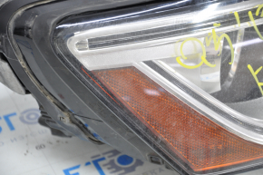 Фара передня права у зборі Audi Q5 8R 13-17 рест ксенон під полірування, надлом у нижньому кріпленні