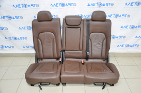 Задний ряд сидений 2 ряд Audi Q5 8R 09-17 кожа коричневая надрывы кожи