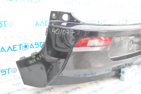 Бампер задний в сборе BMW i3 14-17 под парктроники, черный, царапины, прижат