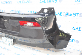 Бампер задній у зборі BMW i3 14-17 під парктроніки, чорний, подряпини, притиснутий.