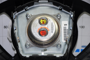 Подушка безопасности airbag в руль водительская Nissan Leaf 13-17 черная стрельнувшая