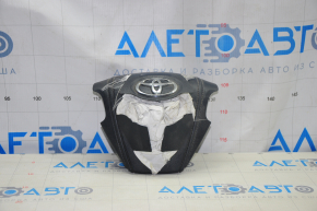 Подушка безопасности airbag в руль водительская Toyota Highlander 14-19 стрельнувшая, приплавленые фишки, полез хром