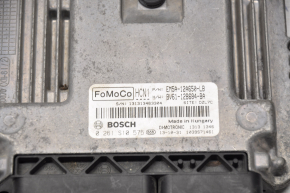 Блок ECU комп’ютер двигуна з ключем Ford Focus mk3 11-18 2.0 c замком запалювання, з контактною групою замка запал., з блоком іммобілайзером D7520013-18D, затертий ключ