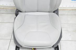 Сидіння водія Tesla Model S 12-15 дорест, тип 2, з airbag, електро, підігрів, шкіра сіра