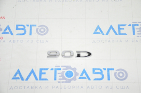 Емблема напис 90D двері багажника Tesla Model X 16-21