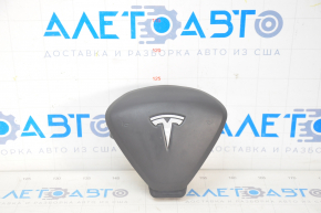 Подушка безпеки airbag в кермо водійська Tesla Model S 12-20 шкіра тип 1, чорн
