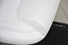 Задний ряд сидений 2 ряд правый Tesla Model X 16-21 кожа белая, с airbag, электро, подогрев, царапины