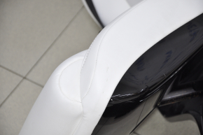 Задній ряд сидінь 2 ряд прав Tesla Model X 16-21 шкіра біла, з airbag, електро, підігрів, подряпини