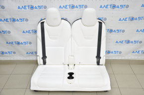 Задний ряд сидений 3 ряд Tesla Model X 16-21 кожа белая, без airbag, электро, подогрев, деланный подголовник