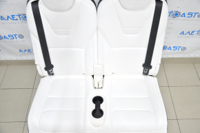 Задній ряд сидінь 3 ряд Tesla Model X 16-21 шкіра біла, без airbag, електро, підігрів, підголовник
