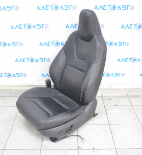 Водійське сидіння Tesla Model S 16-20 рест, з airbag, шкіра чорна, електро, потерто