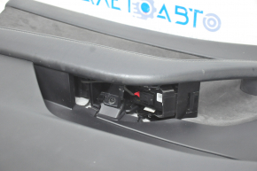 Обшивка двери карточка передняя левая Tesla Model Y 20- кожа черн, без подсветки, с вставкой замш, с управлением стеклоподъемников, с кнопкой открытия двери, нет накладки