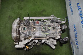 Двигун Nissan Rogue 14-16 2.5 QR25DE 79к дефект перед кришки напівподону, подряпини, зламаний датчик