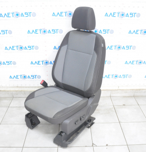 Водительское сидение Ford C-max MK2 13-18 без airbag, электро, тряпка черно-серое